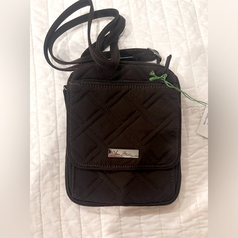Vera Bradley Mini Hipster in Espresso NEW